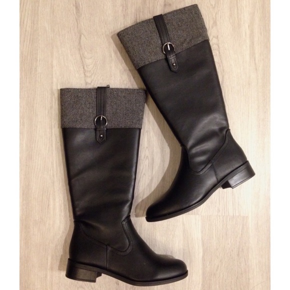 NEW American Eagle Wool Trim Buckle Riding Boots - Picture 3 of 10